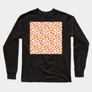 watercolour oranges pattern Long Sleeve T-Shirt